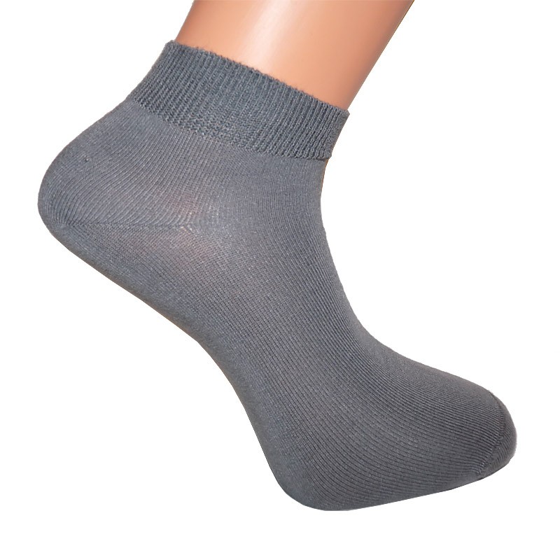 Levně BX-SNEAKER nízke bambusové ponožky BAMBOX 35-38 tm. šedá