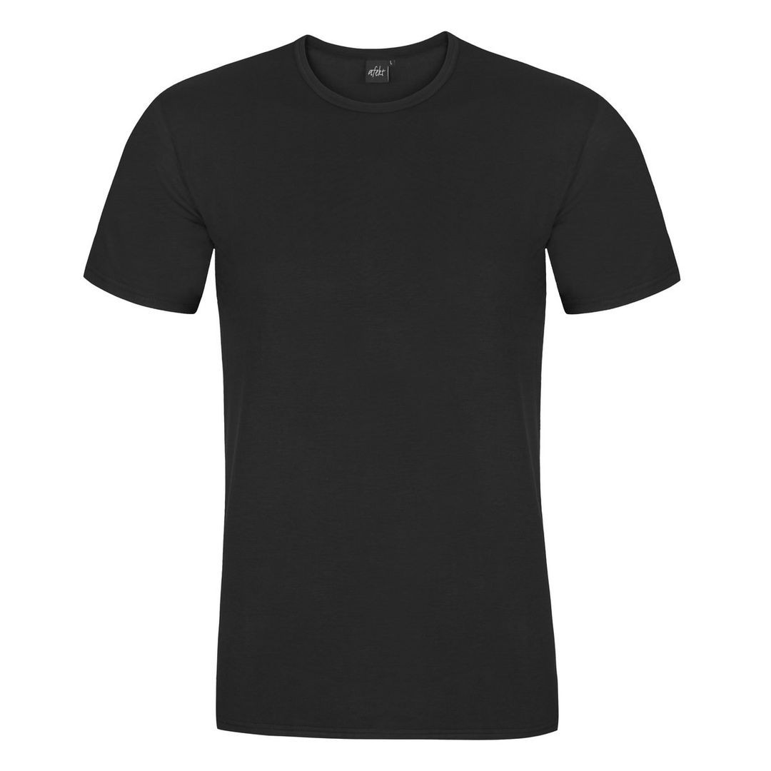 Popis obrázku: CLASSIC bambusové tričko krátký rukáv Bambutik - MUŽ černá XL