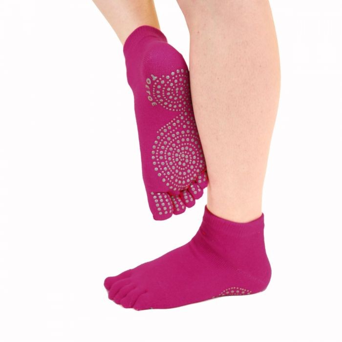 JOGA trainer ABS protiskluzové prstové ponožky ToeToe fuchsia S