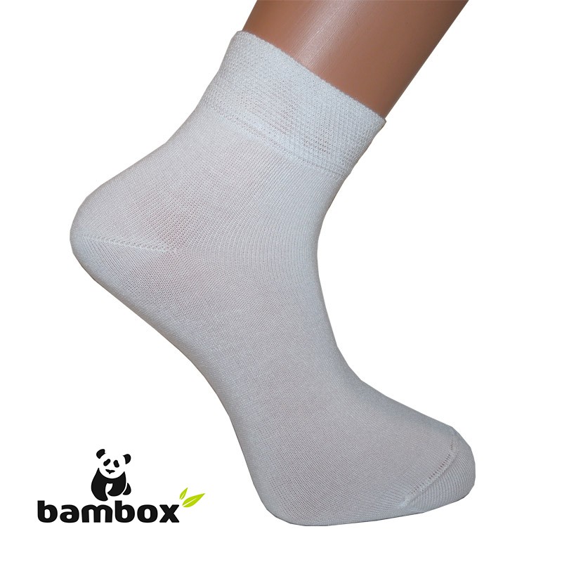 BX-ANKLE kotníkové bambusové ponožky BAMBOX 43-46 bílá
