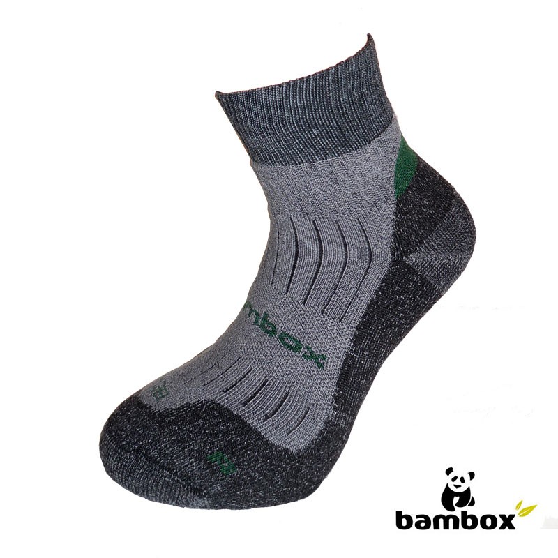 Levně BX-5 DURABLE bambusové ponožky BAMBOX 35-38 tm. šedá