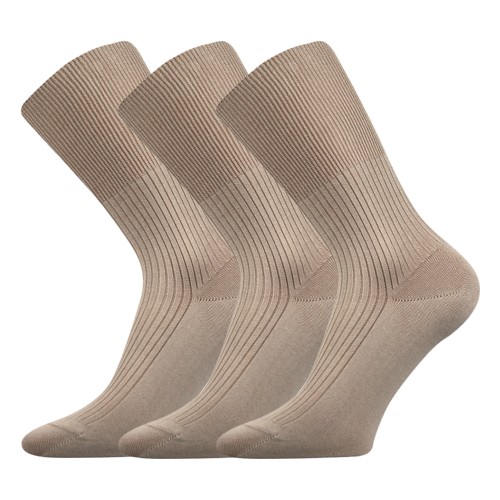 ZDRAVAN zdravotní 100% bavlněné ponožky Lonka 41-42 béžová