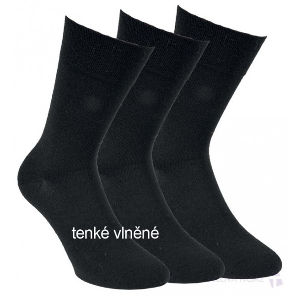 Pánské tenké společenské vlněné ponožky RS