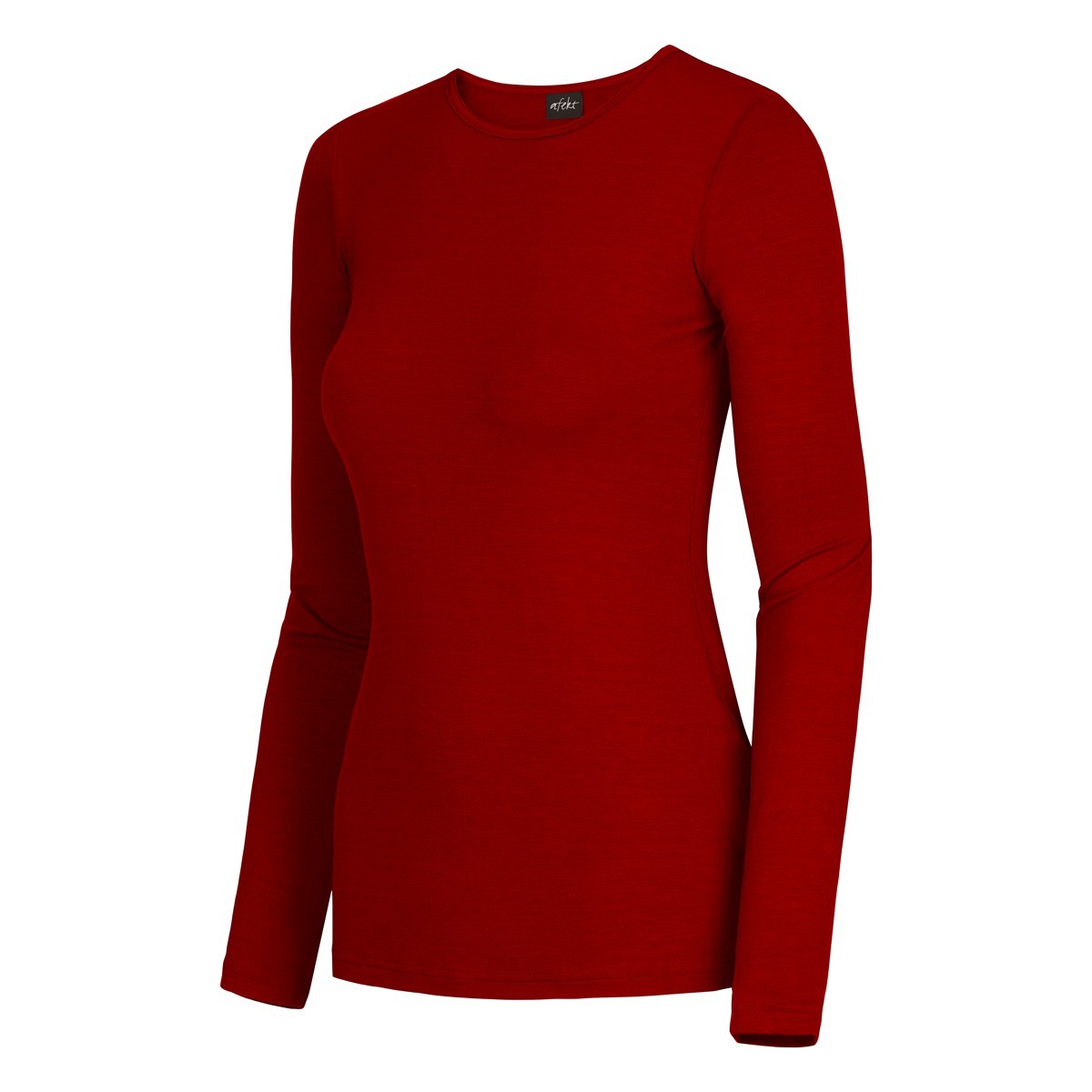 CLASSIC bambusové tričko dlouhý rukáv Bambutik - ŽENA červená S