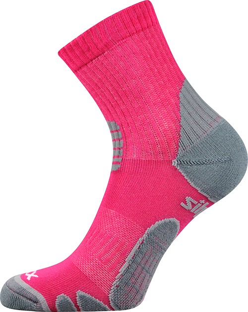Levně SILO sportovní antibakteriální ponožky se stříbrem VoXX 35-38 magenta