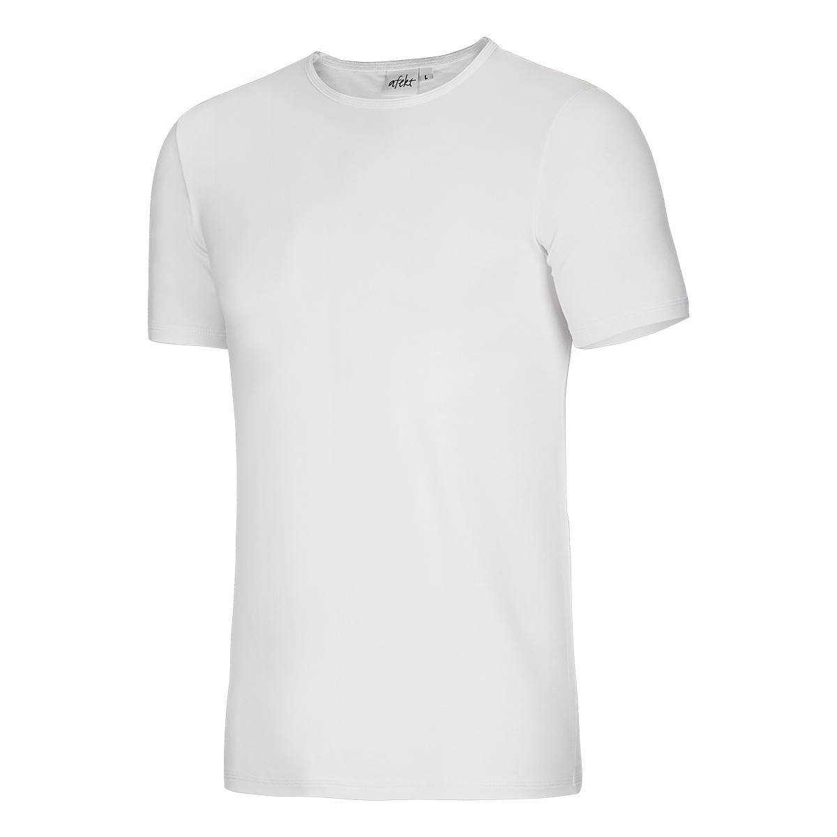 SLIM NORMAL pánské bambusové tričko krátký rukáv Bambutik bílá XXL