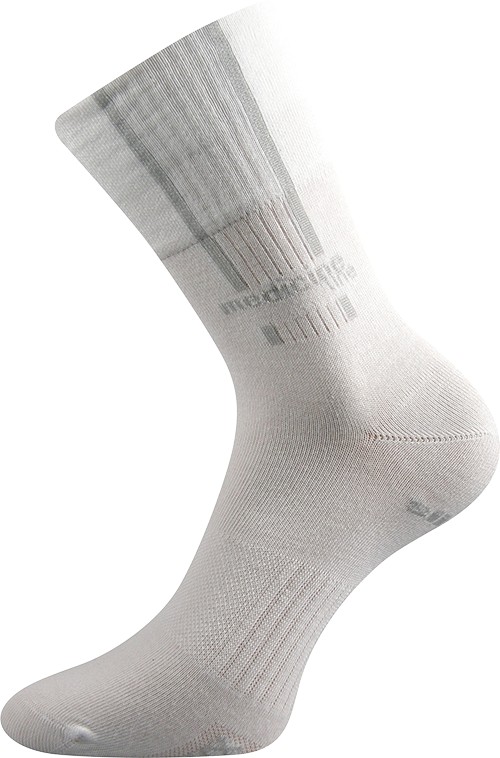 MISSION zdravotní antibakteriální sportovní ponožky se stříbrem VoXX 35-38 bílá