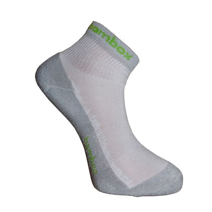 Levně BX-2 ANKLE bambusové kotníčkové ponožky BAMBOX 35-38 bílá