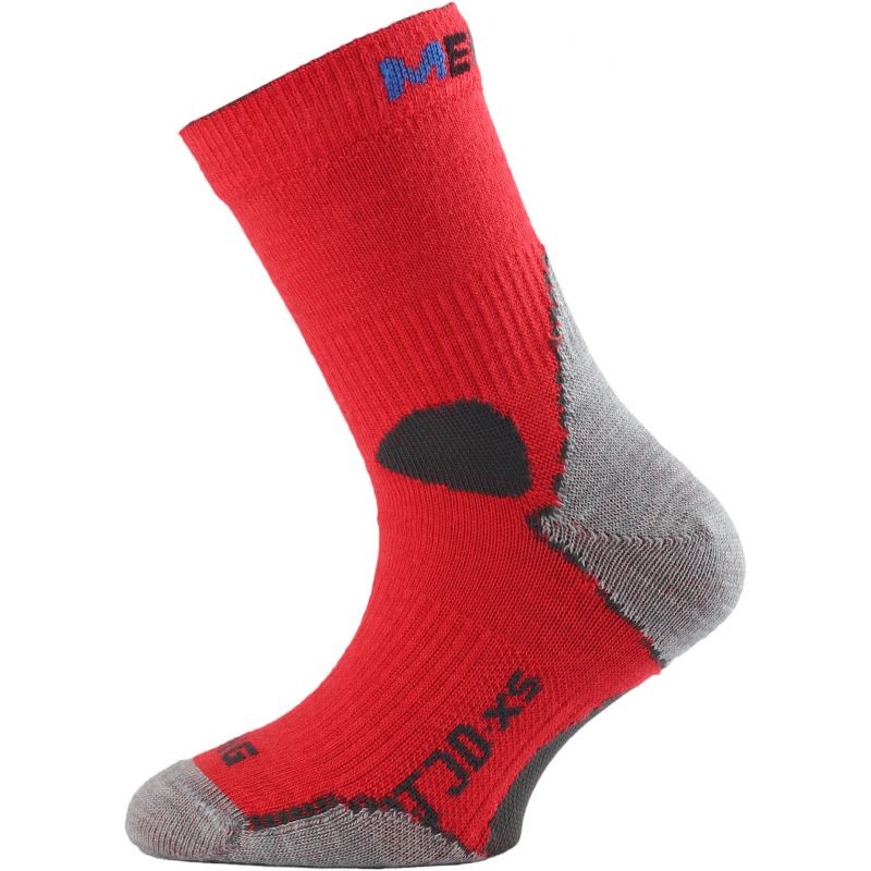 TJD dětské merino ponožky Lasting červená XXS