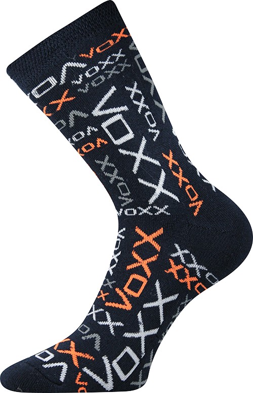 MATRIX froté ponožky VoXX - vzor Vx 35-38 tm. modrá / oranžová