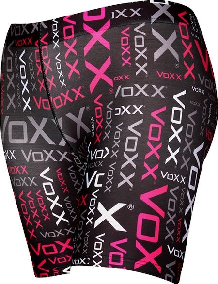 Levně LEGÍNY VX vzorované dámské krátké VoXX magenta XL