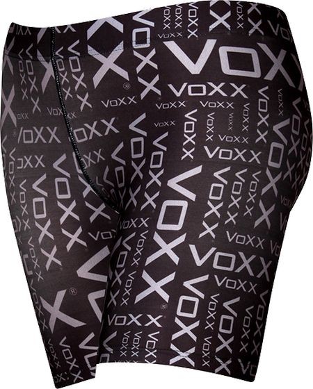 Levně LEGÍNY VX vzorované dámské krátké VoXX šedá M