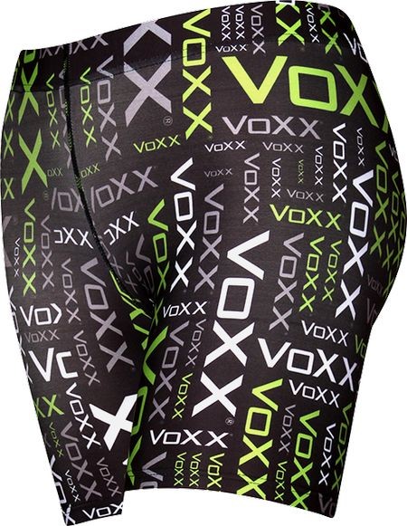 Levně LEGÍNY VX vzorované dámské krátké VoXX zelená M