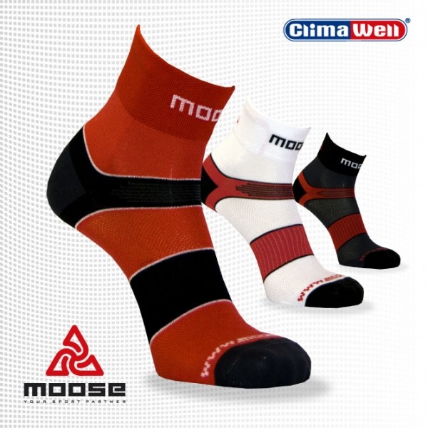 ROAD MASTER EXTRA sportovní cyklo ponožky Moose červená S
