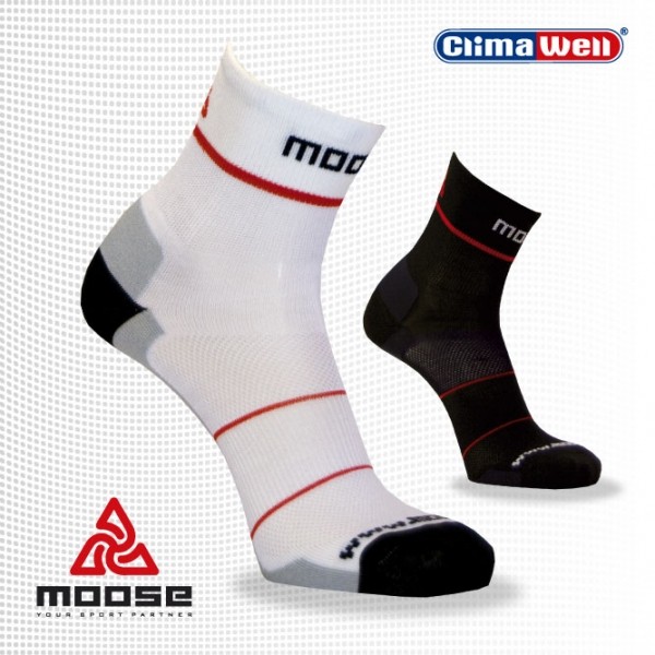 Levně LIGHTSPEED EXTRA běžecké ponožky Moose bílá M