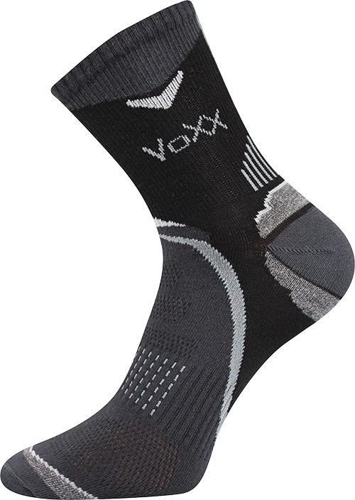 PEPÉ sportovní antibakteriální ponožky se stříbrem VoXX 39-42 tm. šedá