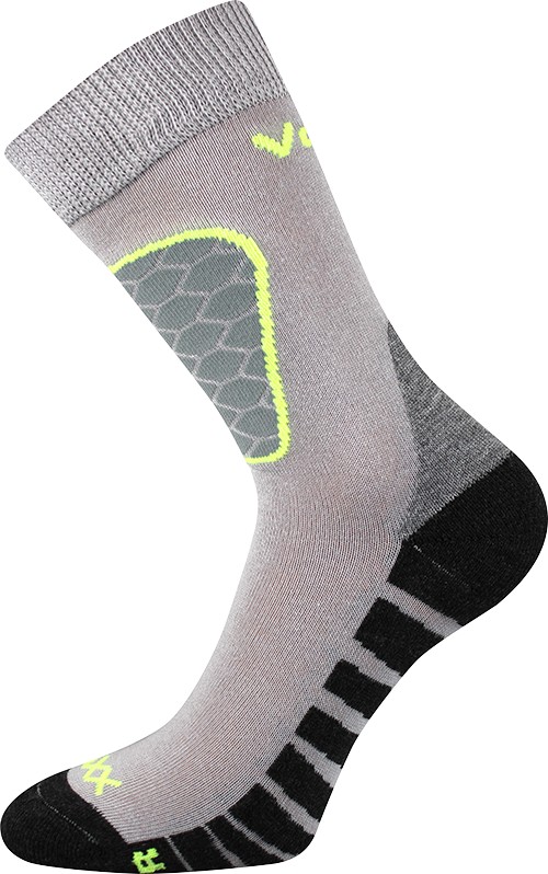 SOLAX sportovní antibakteriální ponožky se stříbrem VoXX 43-46 sv. šedá