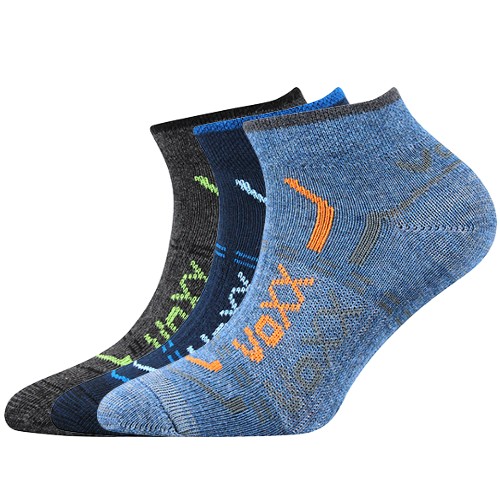 REXÍK 01 dětské sportovní kotníčkové ponožky VoXX 25-29 mix - CHLAPEC