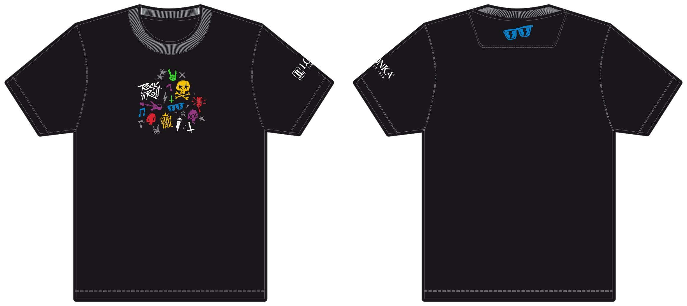 JOE t-shirt pánské funkční tričko VoXX - vzor ROCK XL