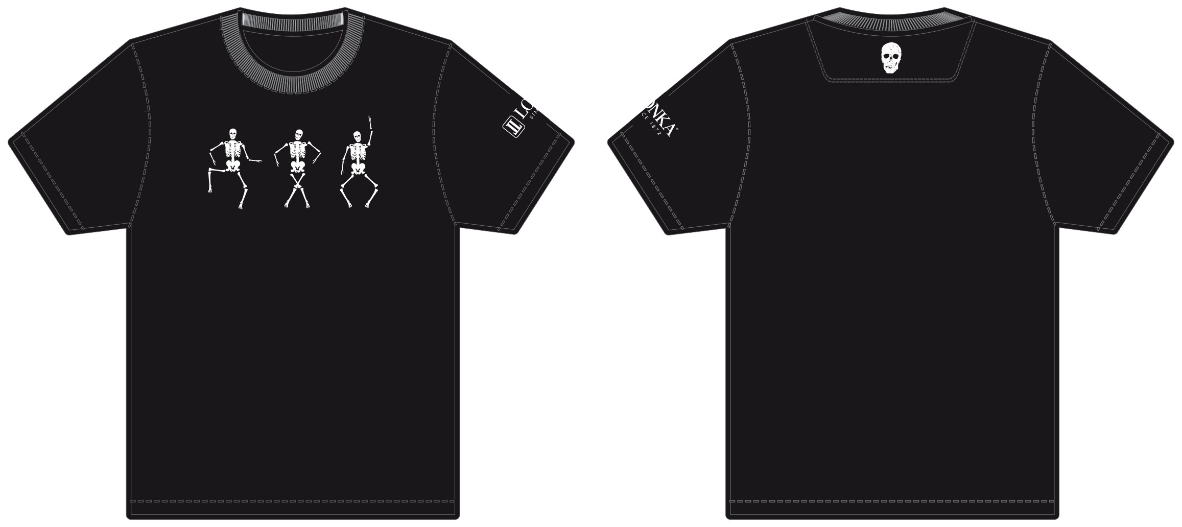 JOE t-shirt pánské funkční tričko VoXX - vzor SKELETON XL
