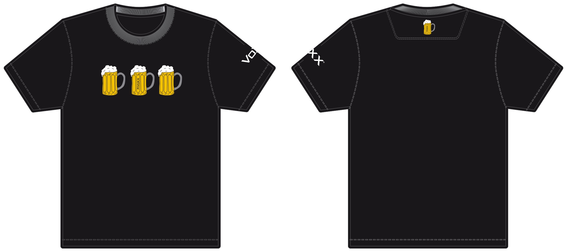 JOE t-shirt pánské funkční tričko VoXX - vzor PIVO XXL