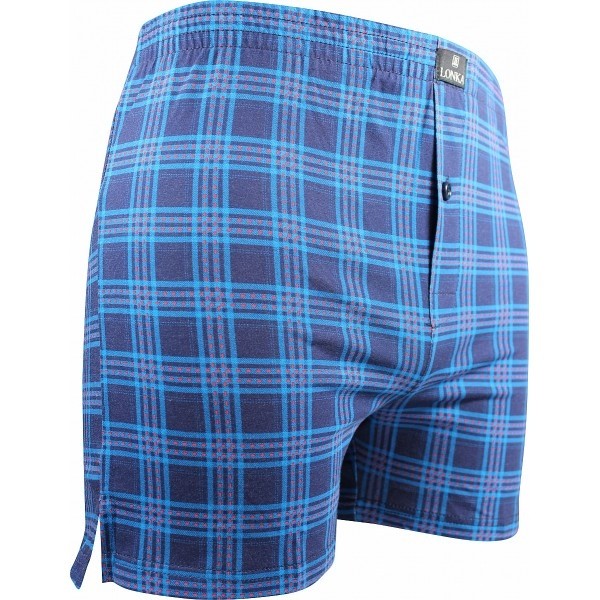 KARLOS pánské vzorované bavlněné trenýrky Lonka - Tartan