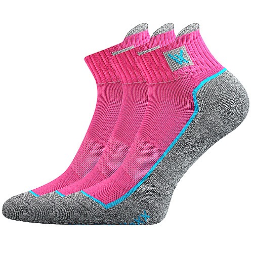 NESTY FUN kotníčkové sportovní ponožky s froté chodidlem VoXX 39-42 magenta