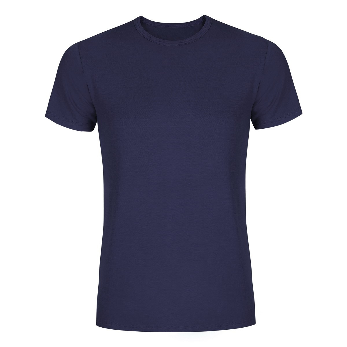 CLASSIC MAXI pánské bambusové tričko krátký rukáv Bambutik tm. modrá 4XL