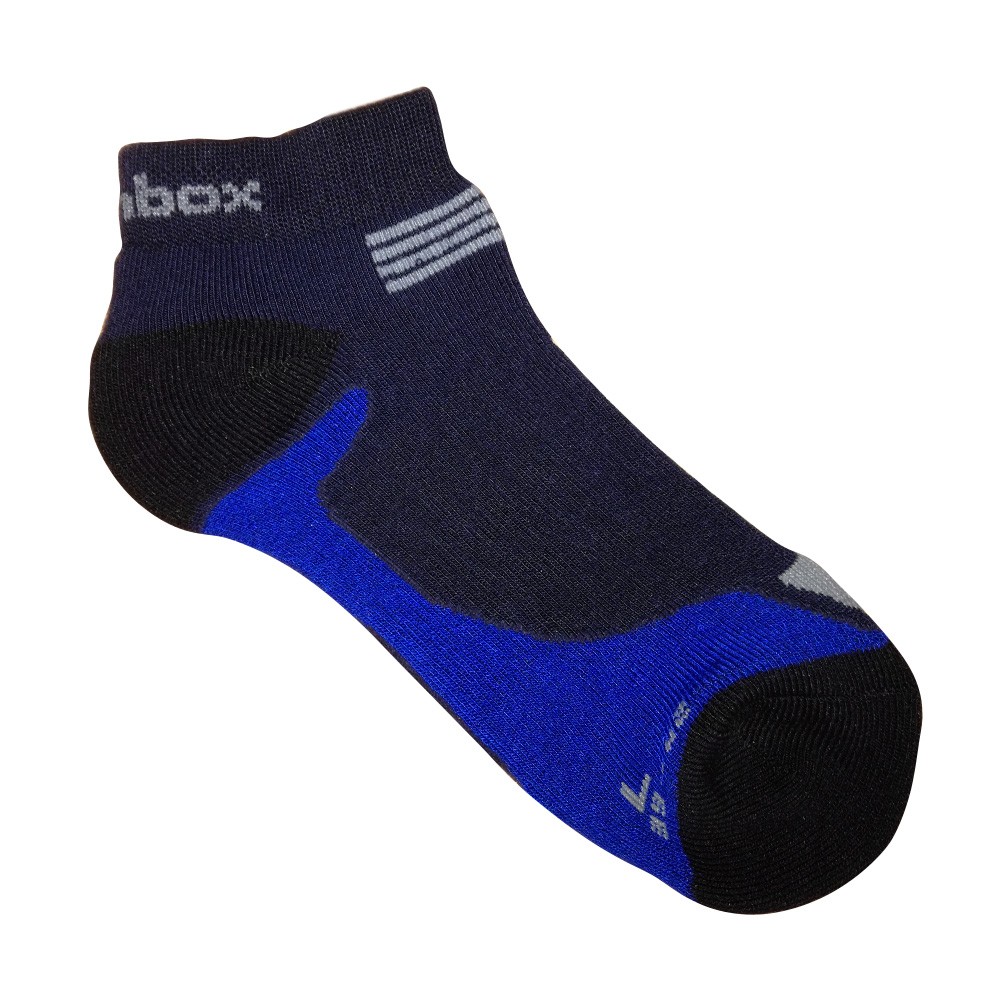 BX-STR nízké bambusové ponožky BAMBOX 39-42 tm. modrá / modrá