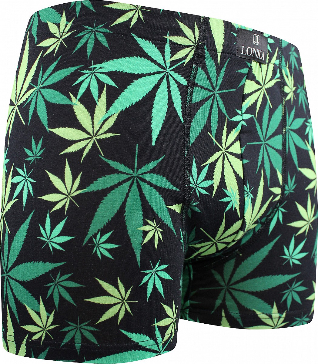 KEVIN IMAGE pánské elastické boxerky - CANNABIS