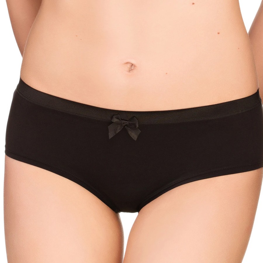 Dámské klasické hladké šortky COMFORT LAUMA 38 černá