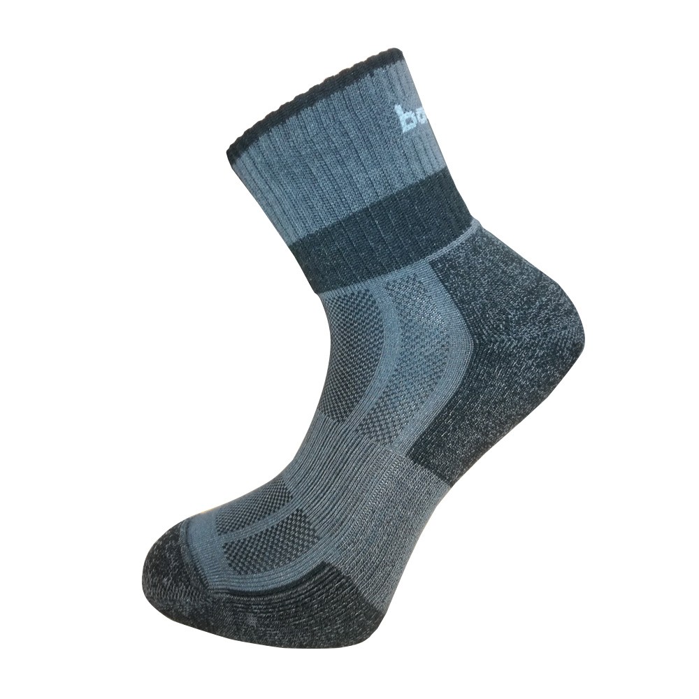 Levně BX-BUFFALO bambusové extra funkční ponožky Bambox 39-42 tm. šedá