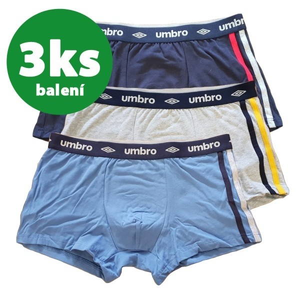 Pánské bavlněné vzorované boxerky UMBRO