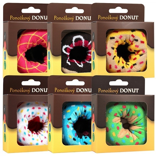 DONUT veselé dárkové ponožky Boma