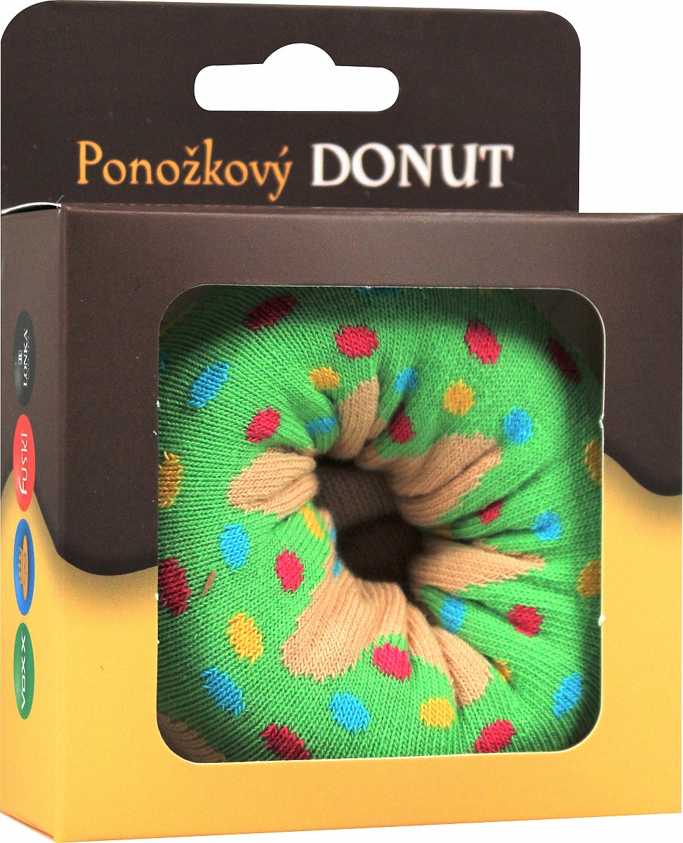 DONUT veselé dárkové ponožky Boma 42-45 zelená