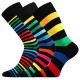 DELINE BLACK barevné trendy ponožky Lonka
