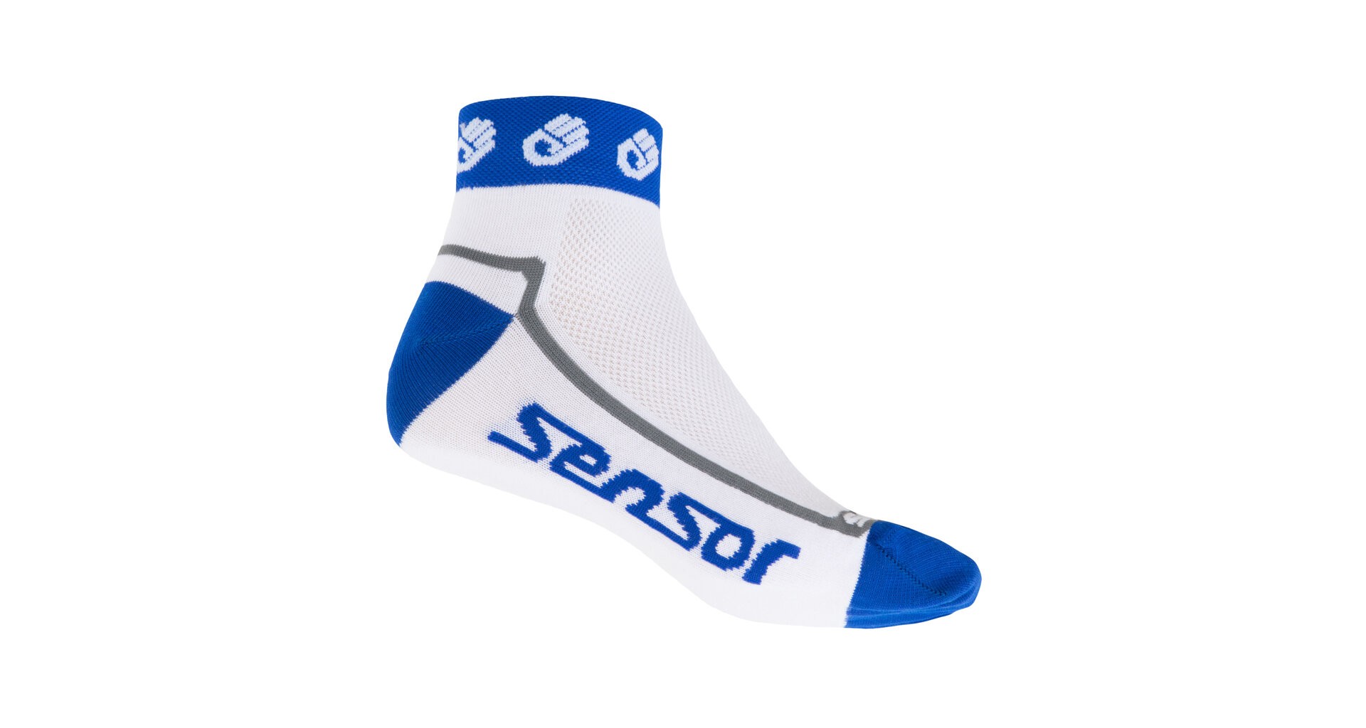 RACE LITE SMALL HANDS nízké sportovní ponožky Sensor 39-42 bílá / modrá