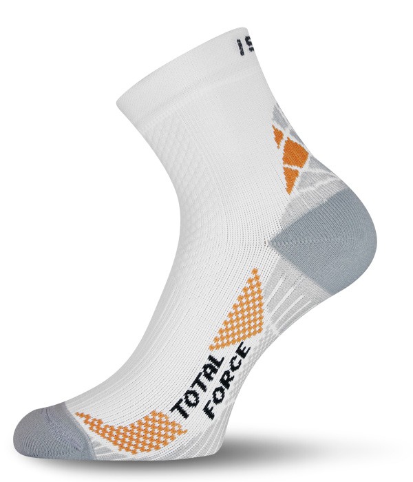 Funkční běžecké ponožky LASTING Rtf bílé Velikost: (46-49) XL