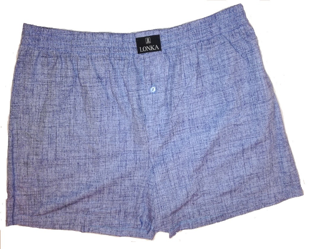 Levně JAKUB pánské bavlněné trenýrky Lonka - JEANS jeans L