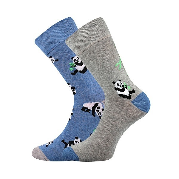 DOBLE barevné ponožky Lonka - PANDA