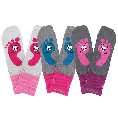 Levně BAREFOOTIK dětské sportovní barefootové ponožky VoXX 25-29 mix - HOLKA
