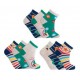 ROCK STAR dětské kotníkové barevné ponožky TRENDY SOCKS