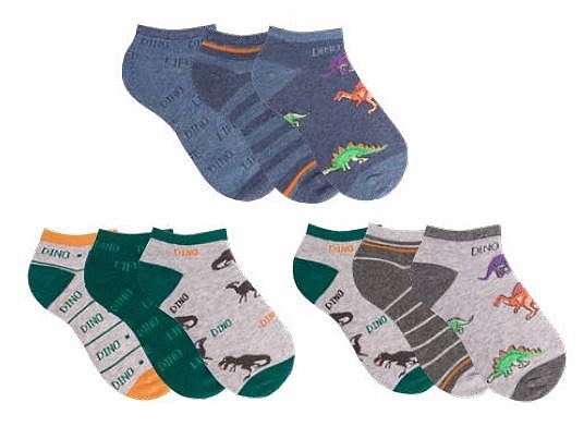 DINOSAURUS dětské kotníkové barevné ponožky TRENDY SOCKS 31-34 náhodný mix