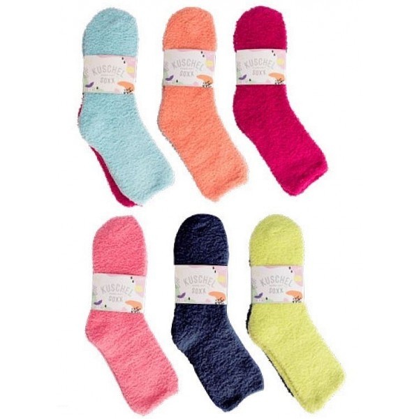 ŽINILKA jemné barevné žinilkové ponožky TRENDY SOCKS