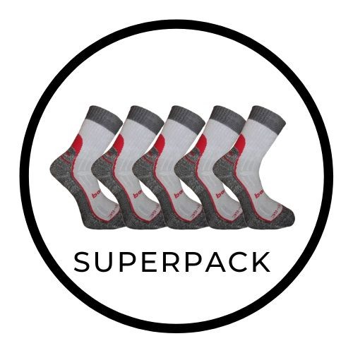 SUPERPACK - BX-7 DURABLE bambusové ponožky BAMBOX - 5párů 35-38 sv. šedá