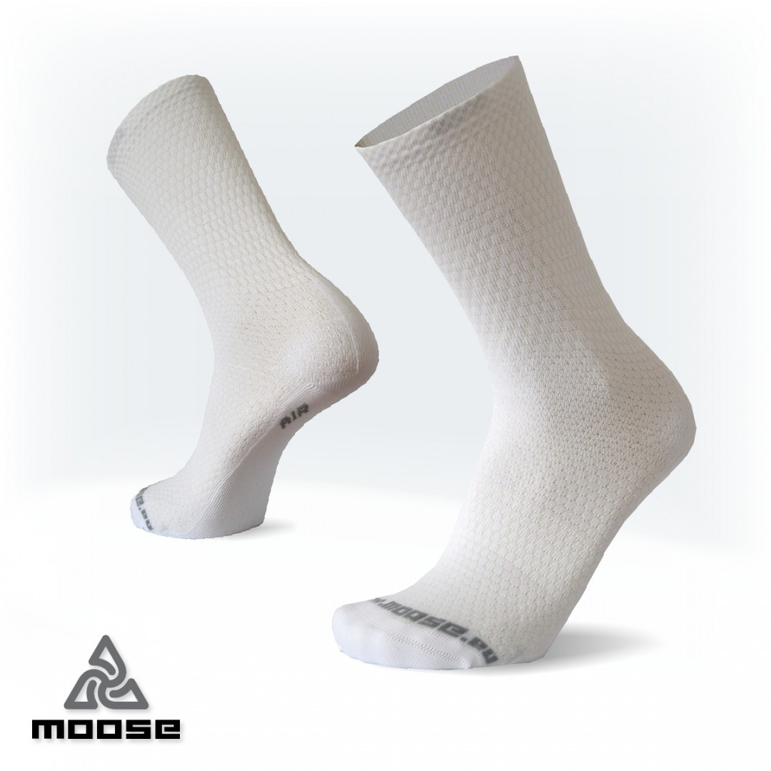 RACE AIR sportovní ponožky Moose bílá XXL