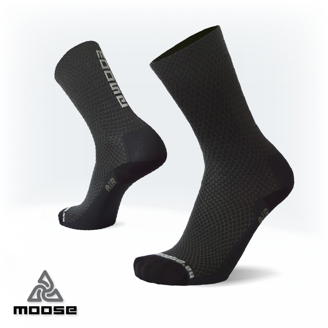 RACE AIR sportovní ponožky Moose černá XS