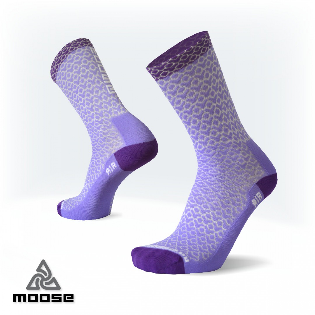 RACE AIR sportovní ponožky Moose fialová L