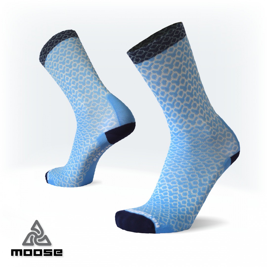 RACE AIR sportovní ponožky Moose modrá S