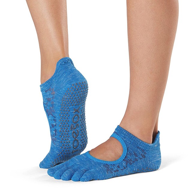 Levně BELLARINA prstové protiskluzové ponožky ToeSox - LAPIS S